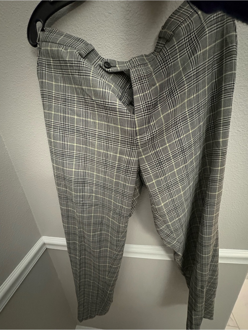 Sean John Gray Plaid Dress Pants